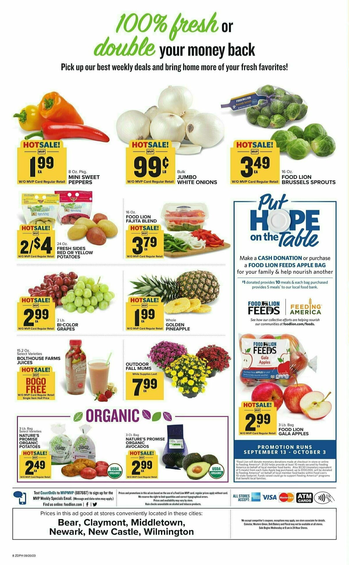 Food Lion Weekly Ad from September 20