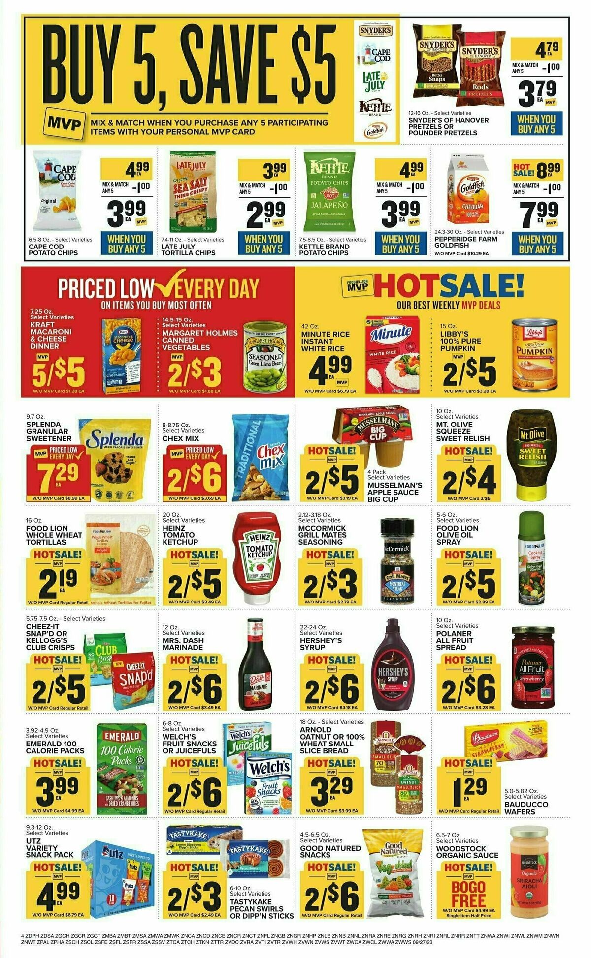 Food Lion Weekly Ad from September 27