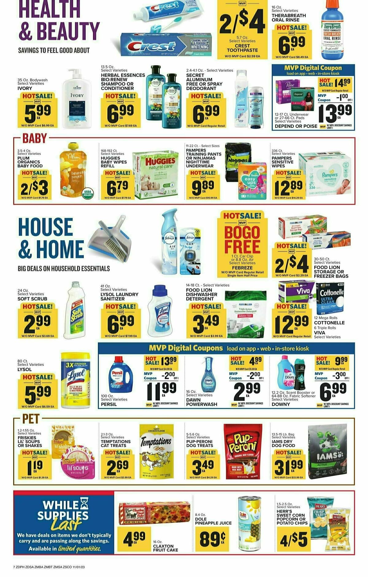 Food Lion Weekly Ad from November 1