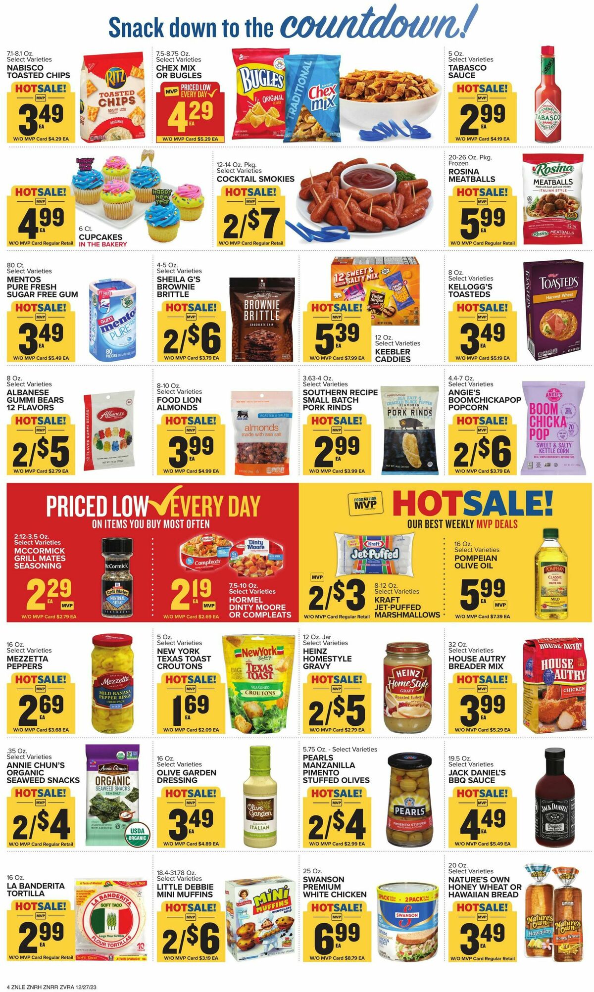 Food Lion Weekly Ad from December 27