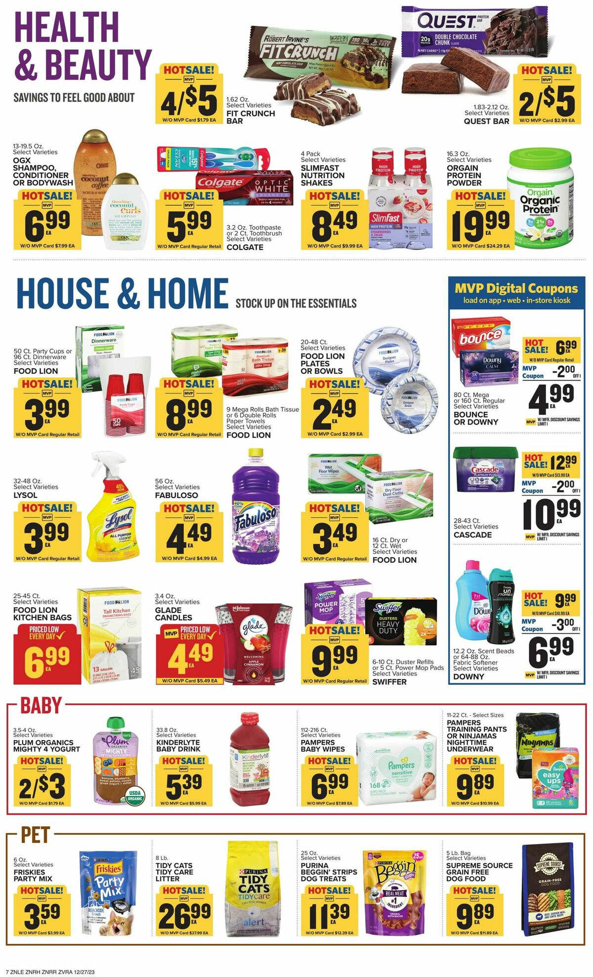 Food Lion Weekly Ad from December 27