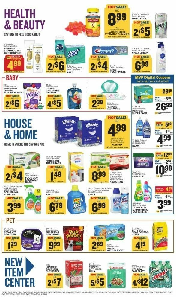 Food Lion Weekly Ad from January 3