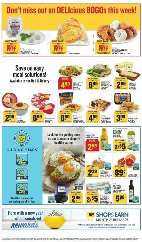 Food Lion Weekly Ad from January 3