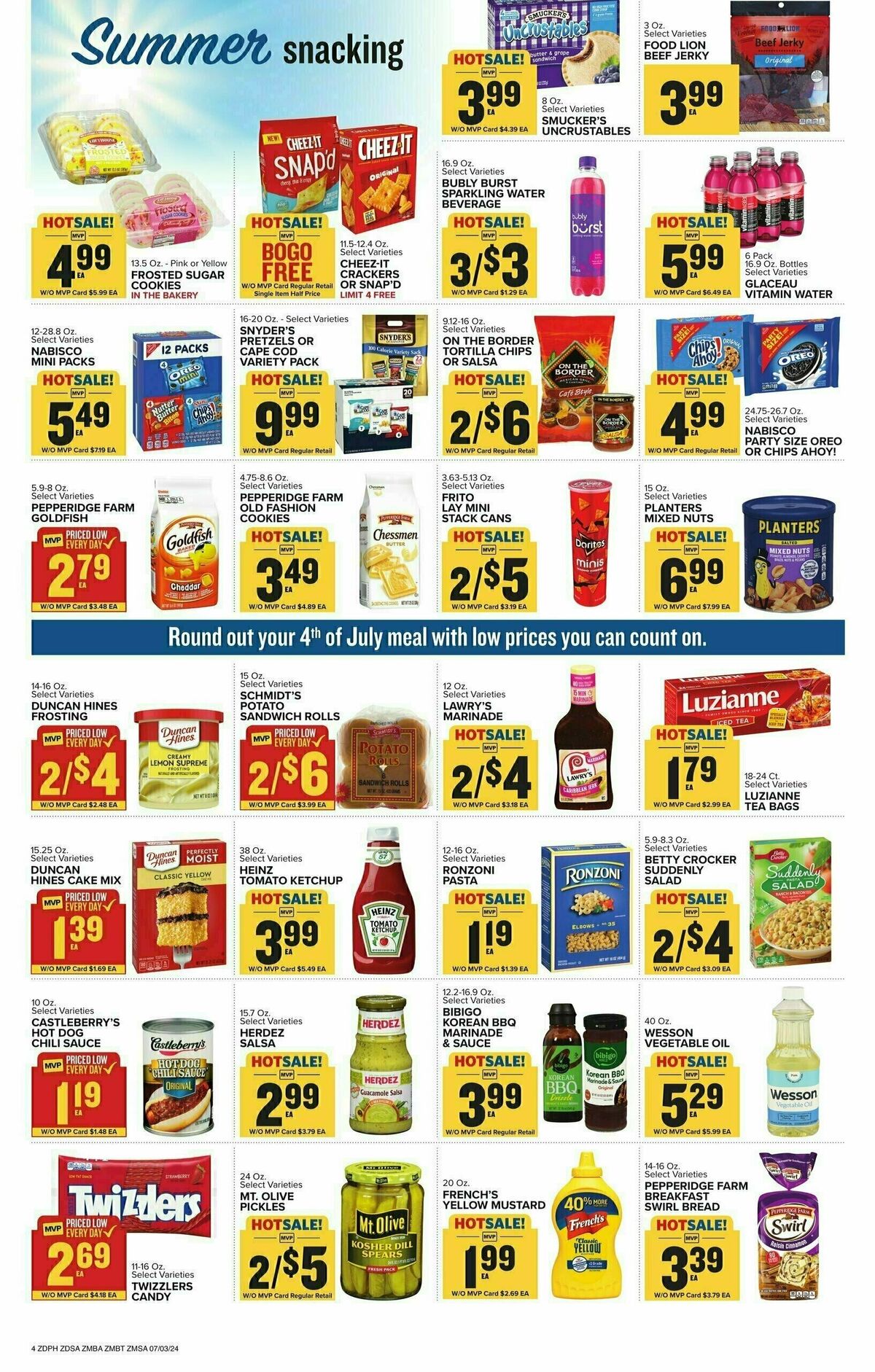 Food Lion Weekly Ad from July 3