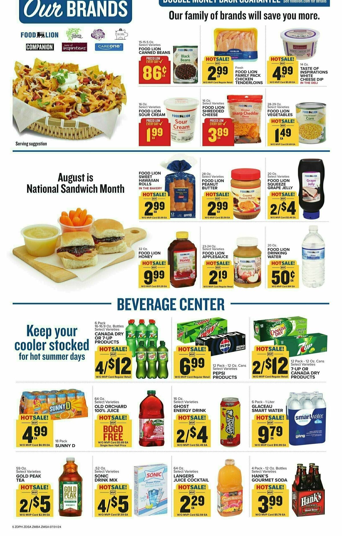 Food Lion Weekly Ad from July 31