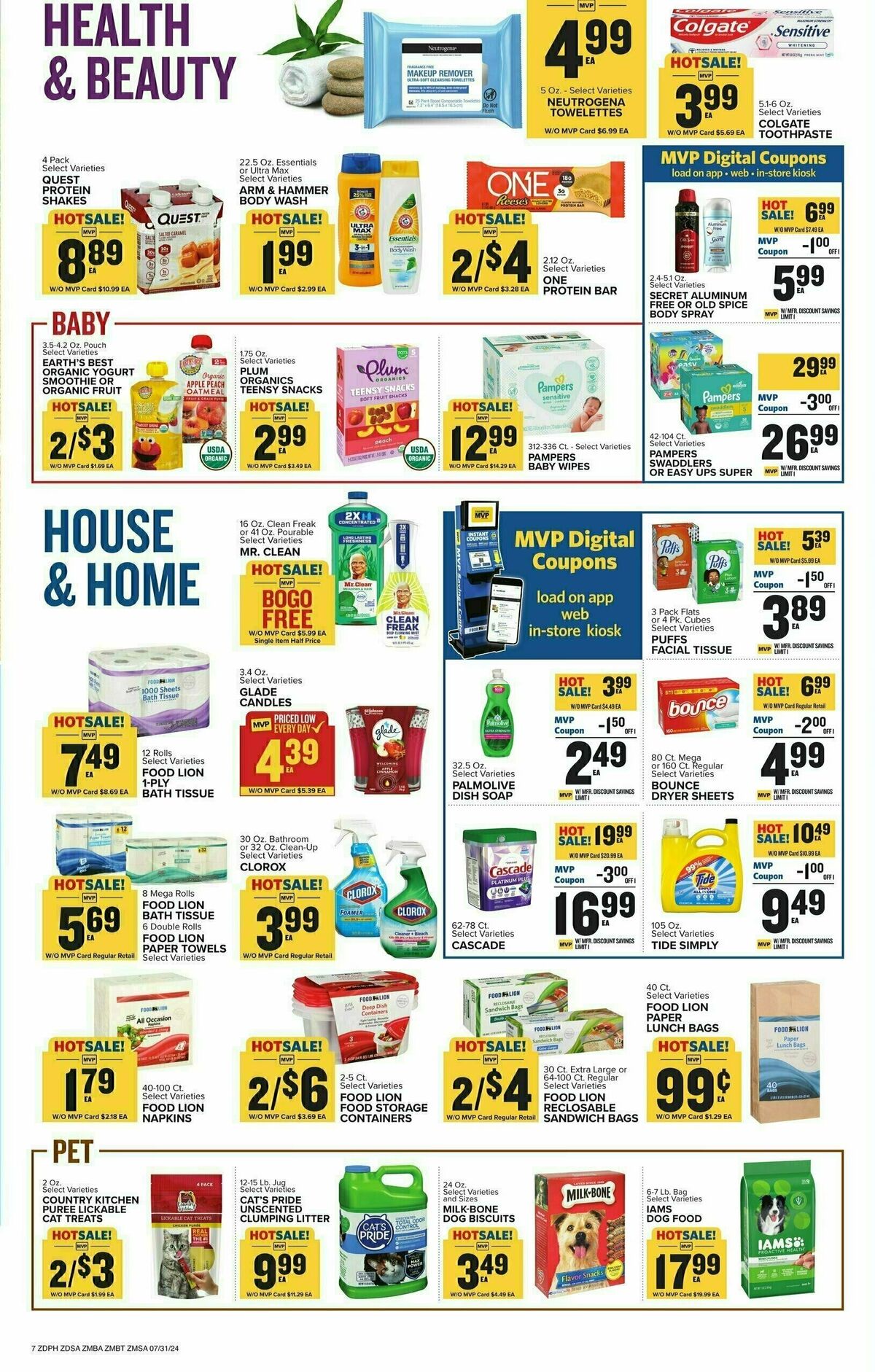 Food Lion Weekly Ad from July 31