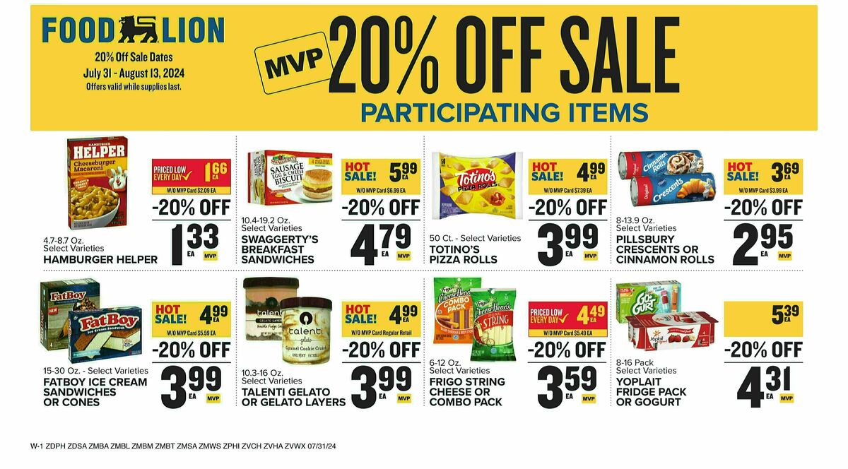 Food Lion Weekly Ad from July 31