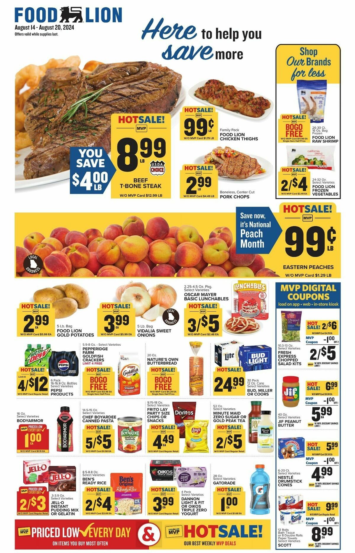 Food Lion Weekly Ad from August 14