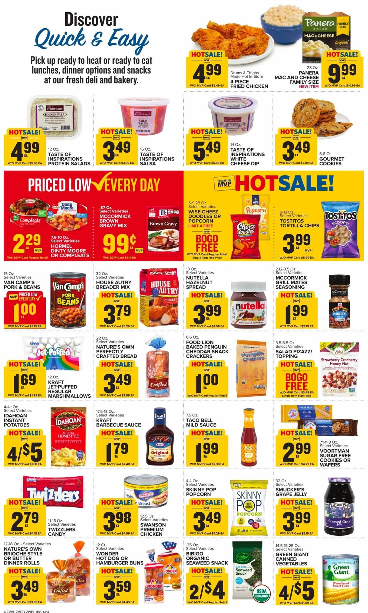 Food Lion Weekly Ad from August 21