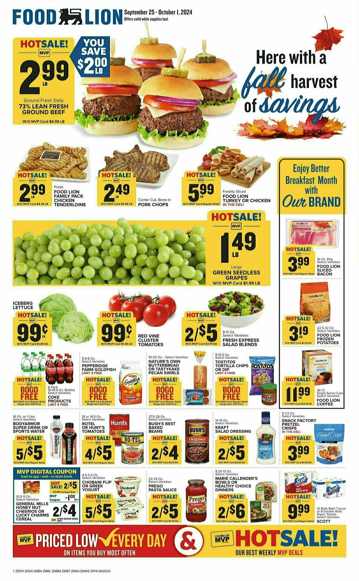 Food Lion Weekly Ad from September 25