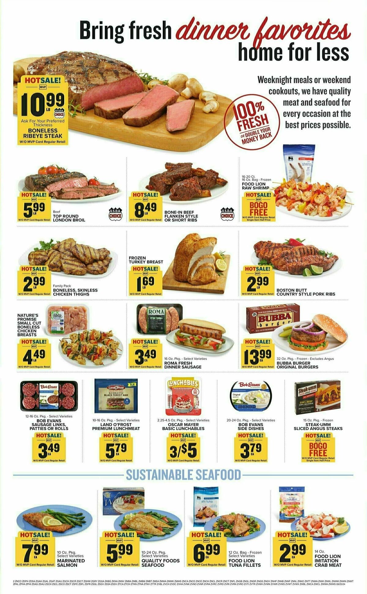 Food Lion Weekly Ad from September 25