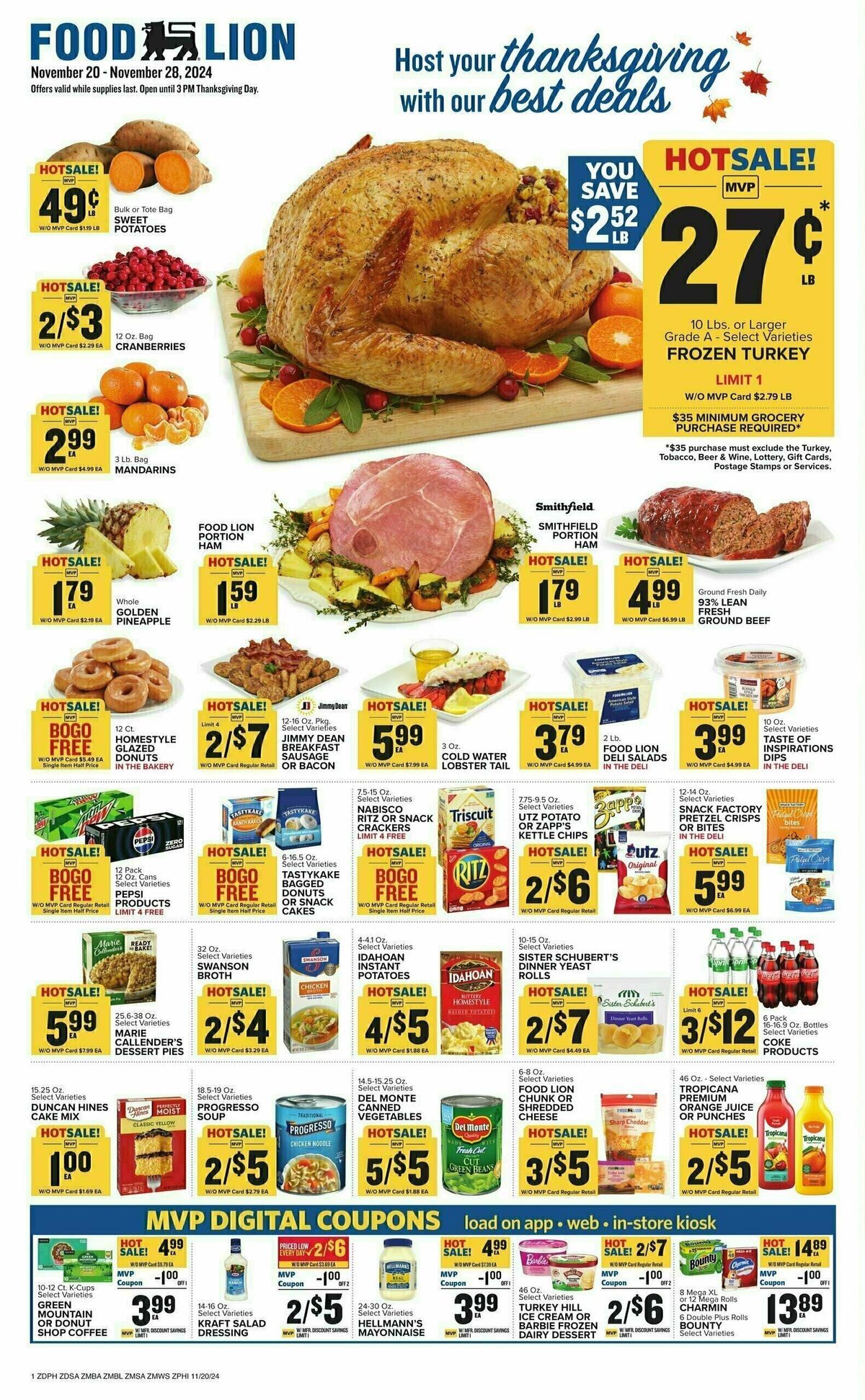 Food Lion Weekly Ad from November 20