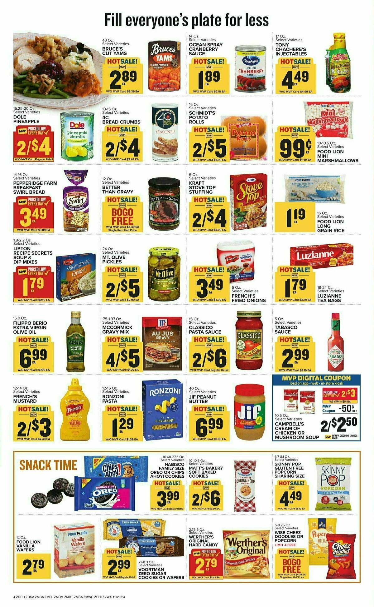 Food Lion Weekly Ad from November 20