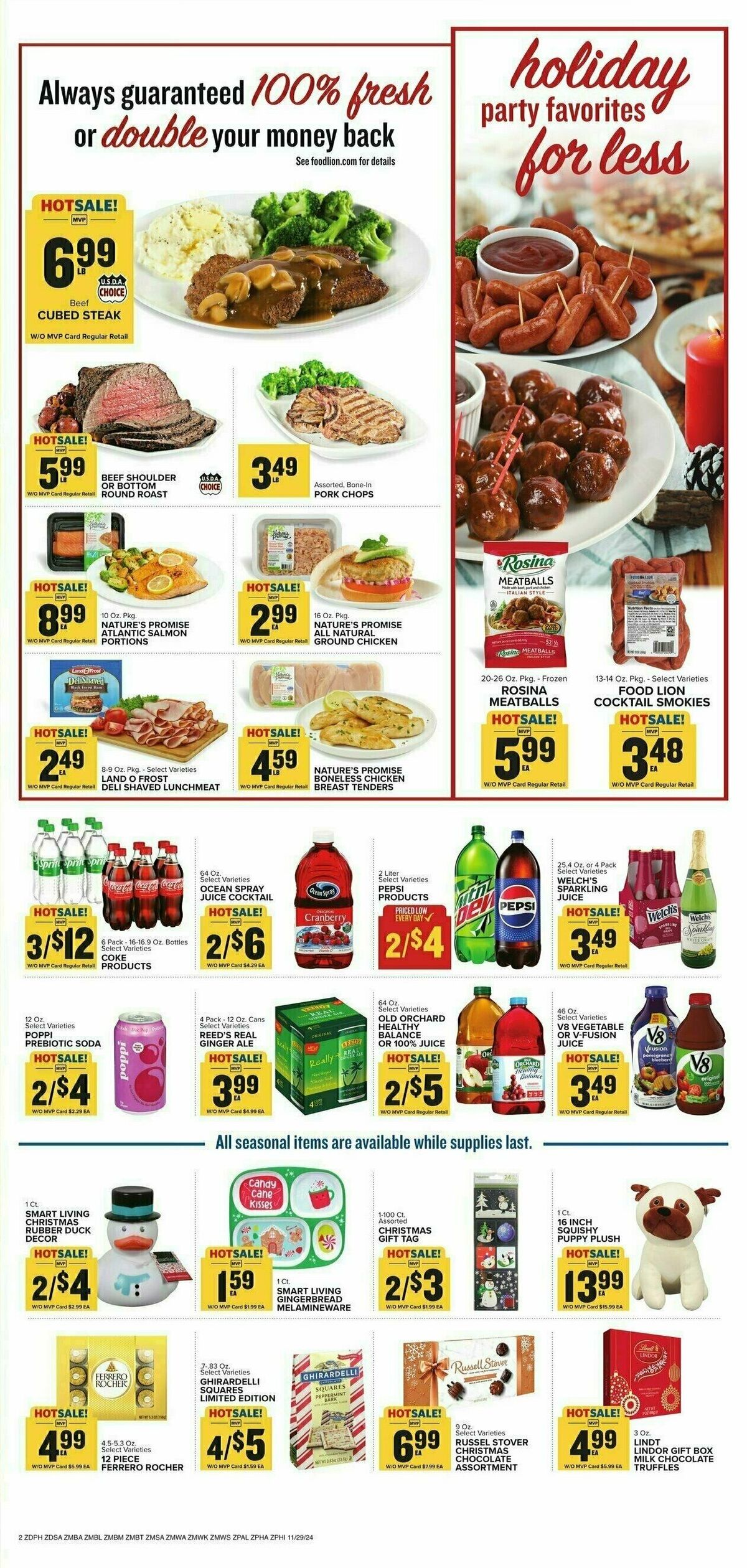 Food Lion Weekly Ad from November 29