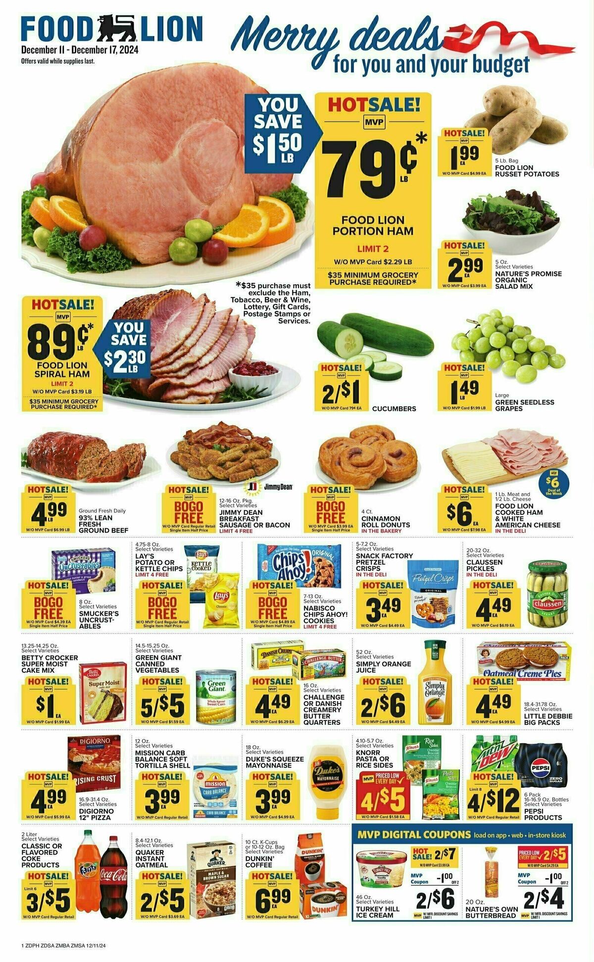 Food Lion Weekly Ad from December 11