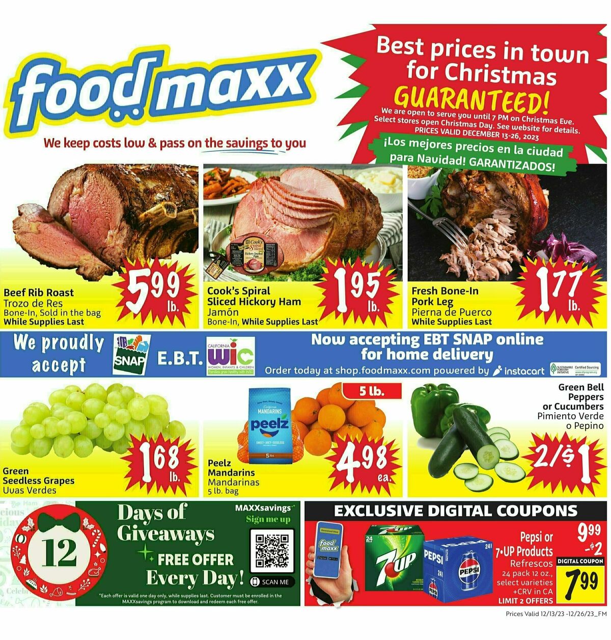 Food Maxx Weekly Ad from December 13