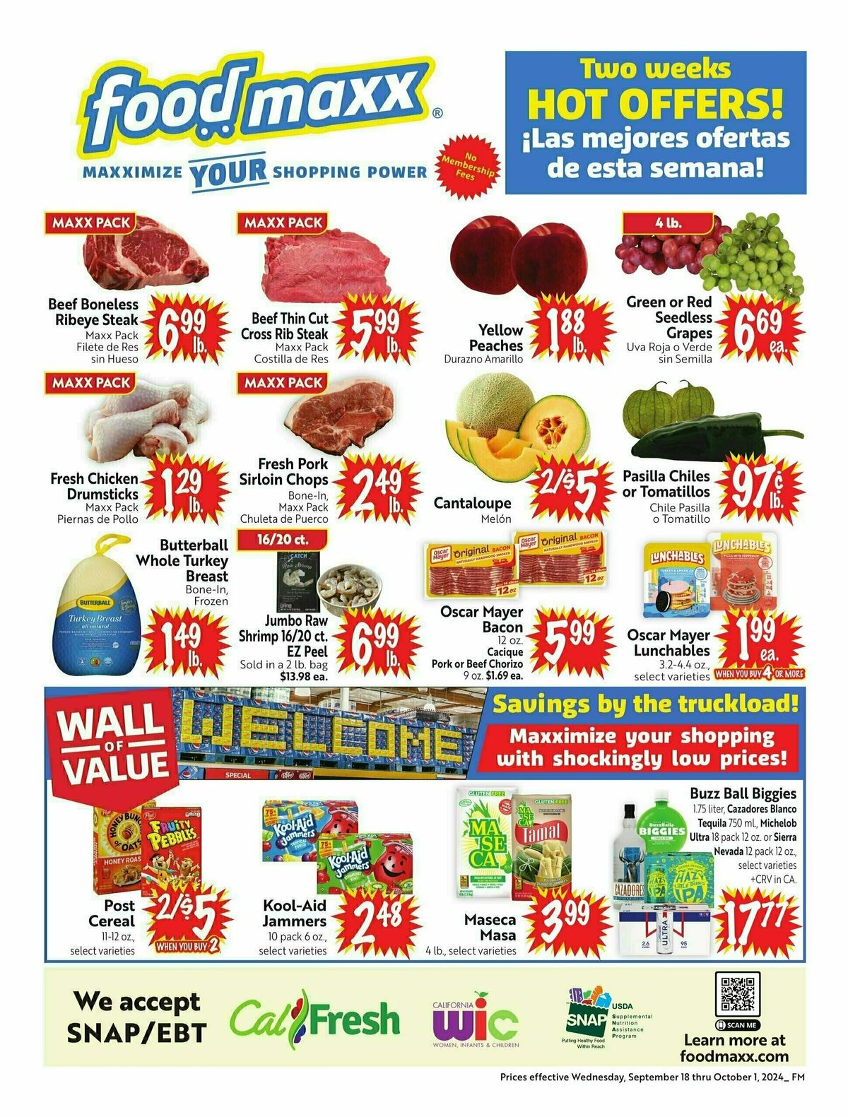 Food Maxx Weekly Ad from September 18