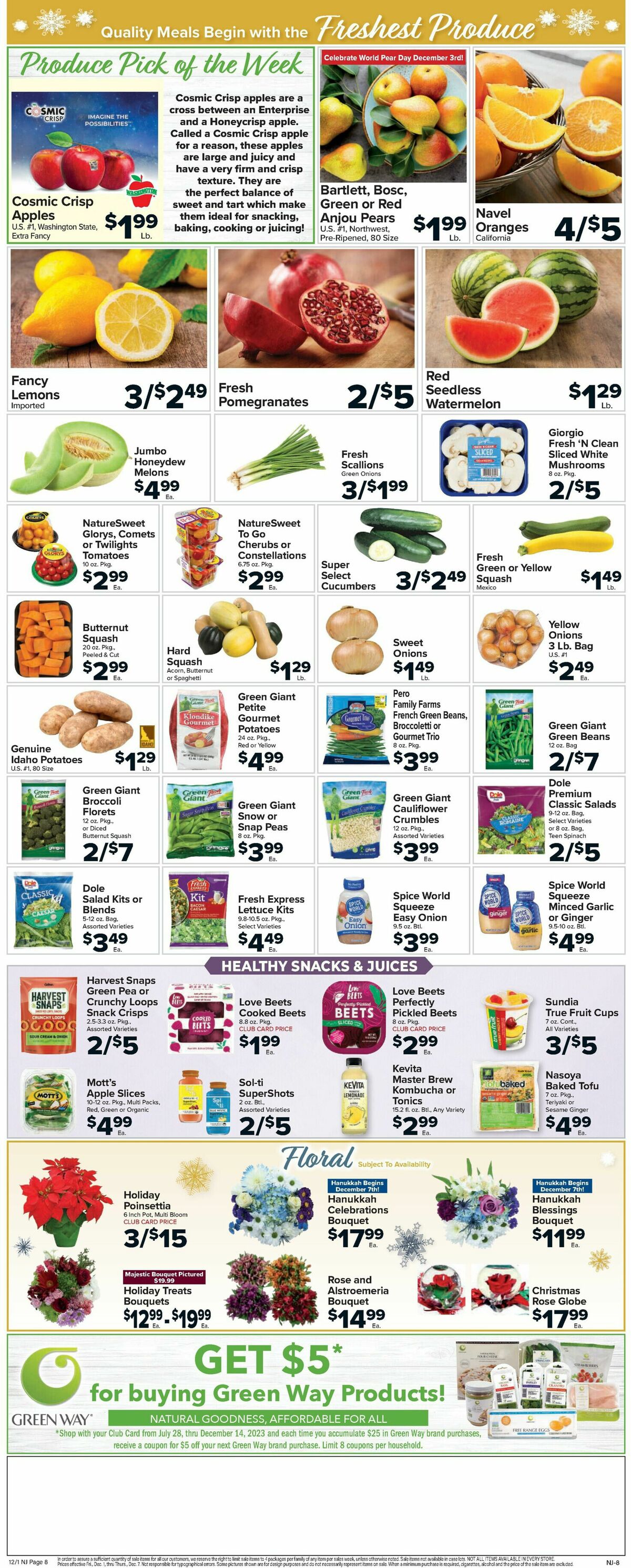 Food Town Weekly Ad from December 1