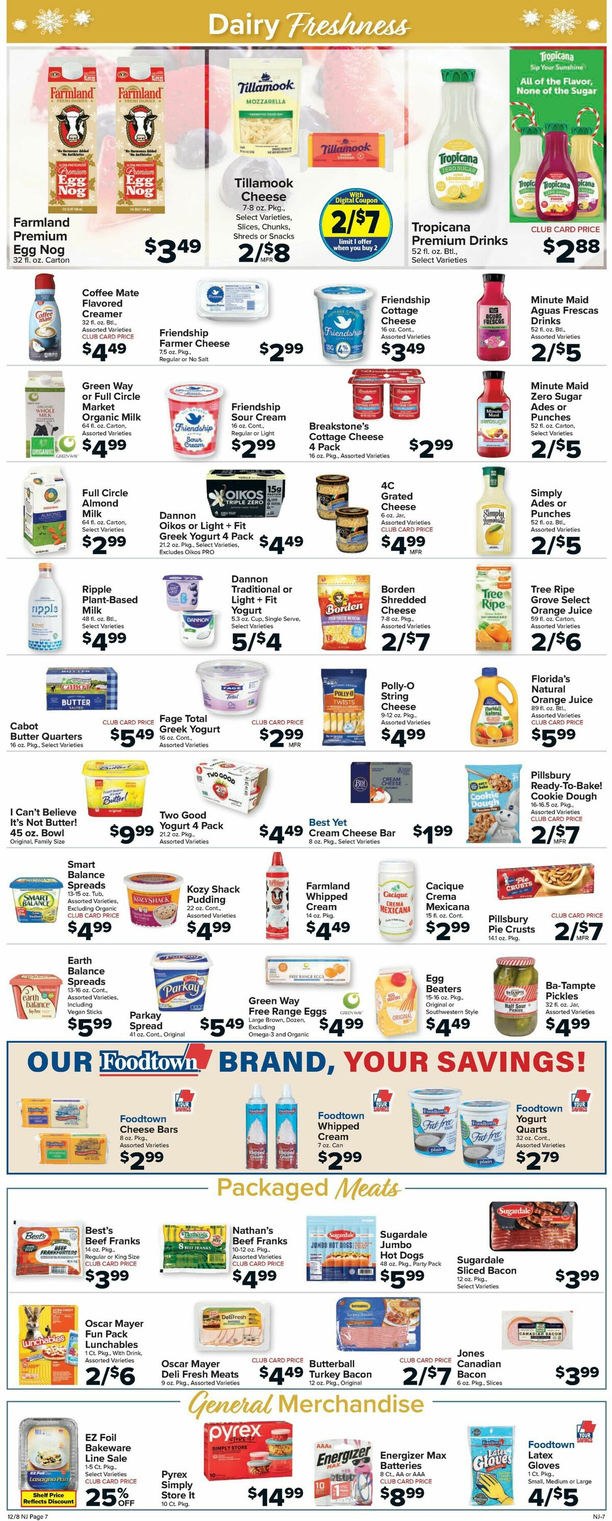 Food Town Weekly Ad from December 8