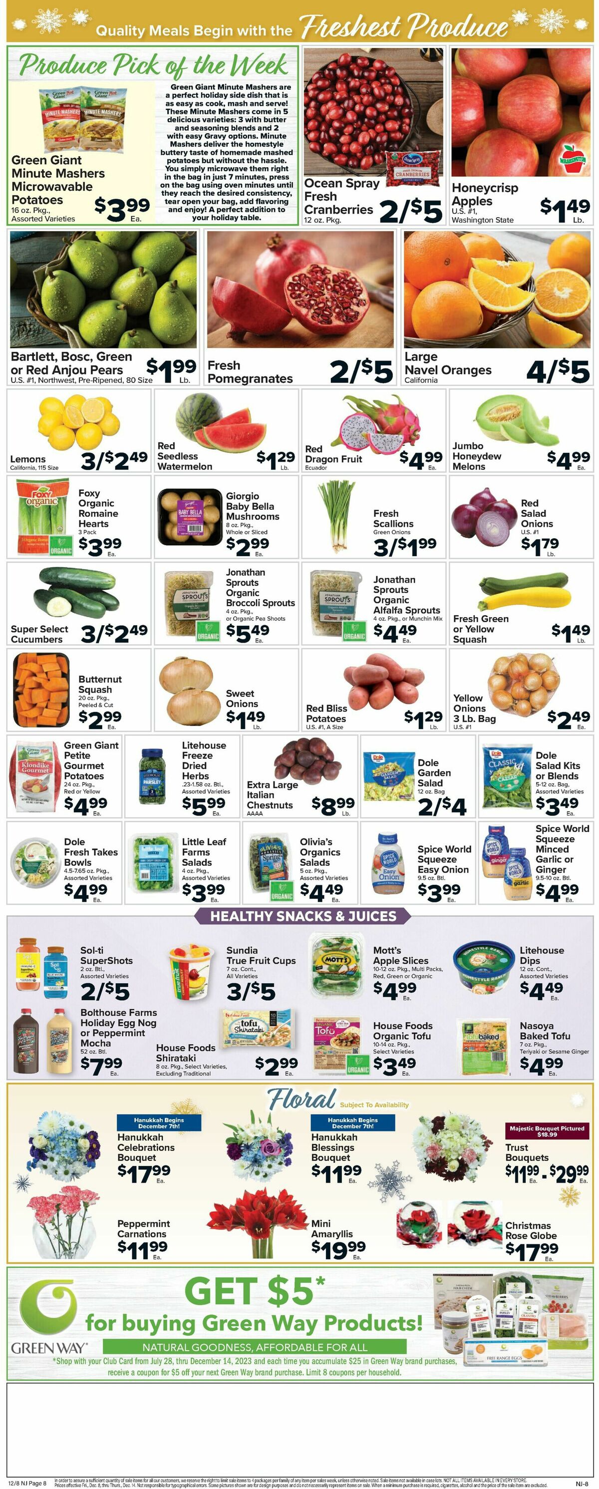 Food Town Weekly Ad from December 8