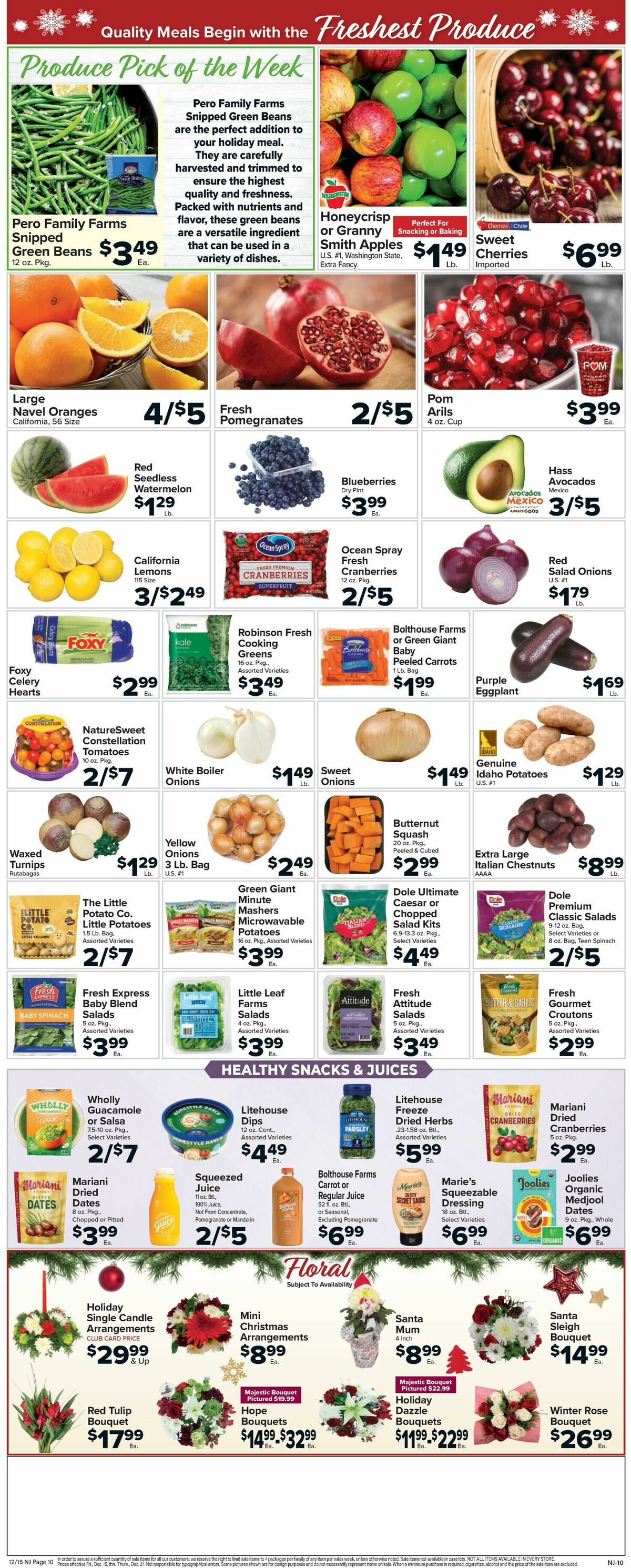 Food Town Weekly Ad from December 15