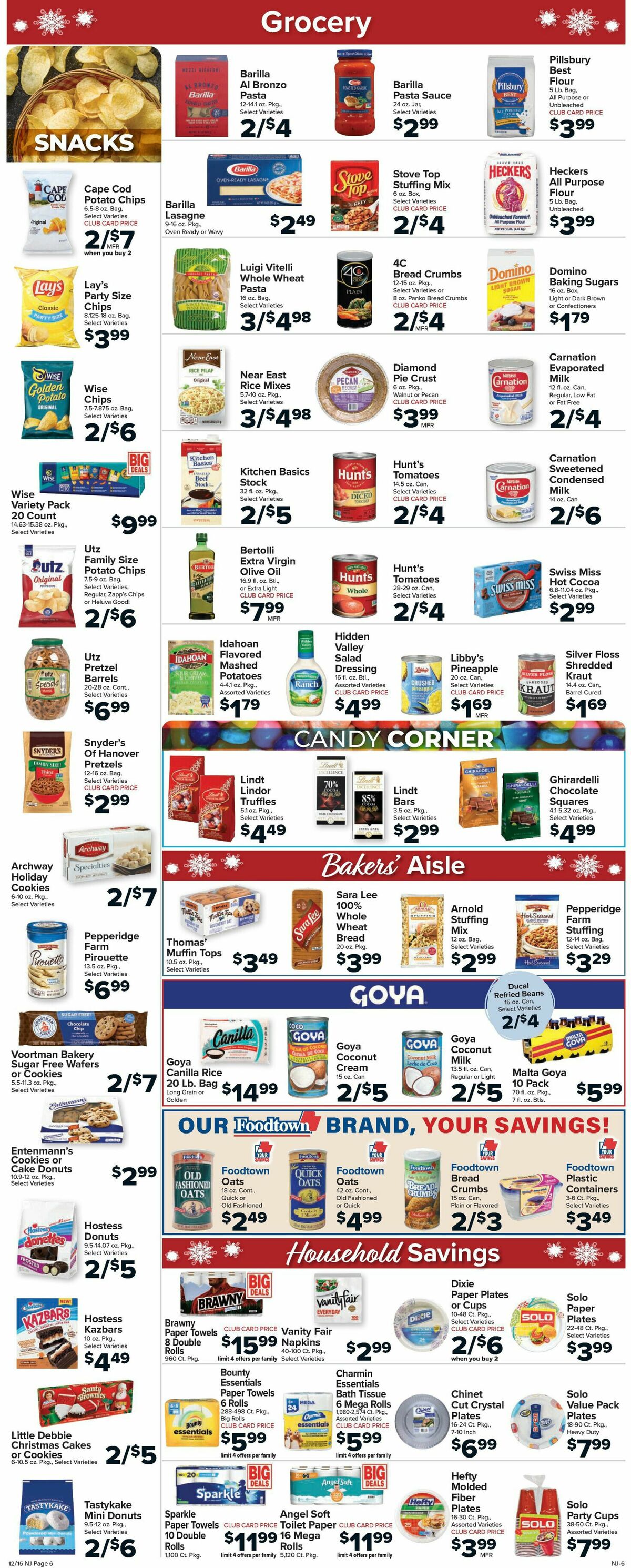 Food Town Weekly Ad from December 15