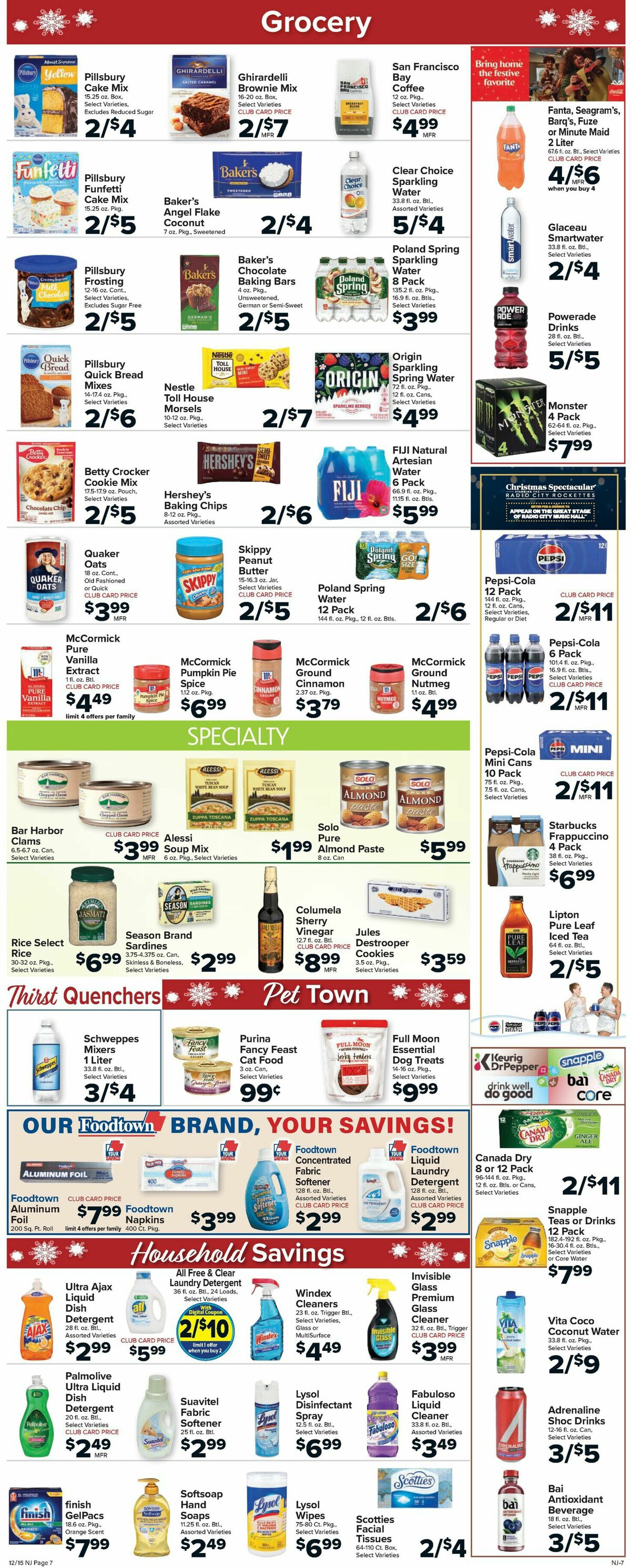 Food Town Weekly Ad from December 15