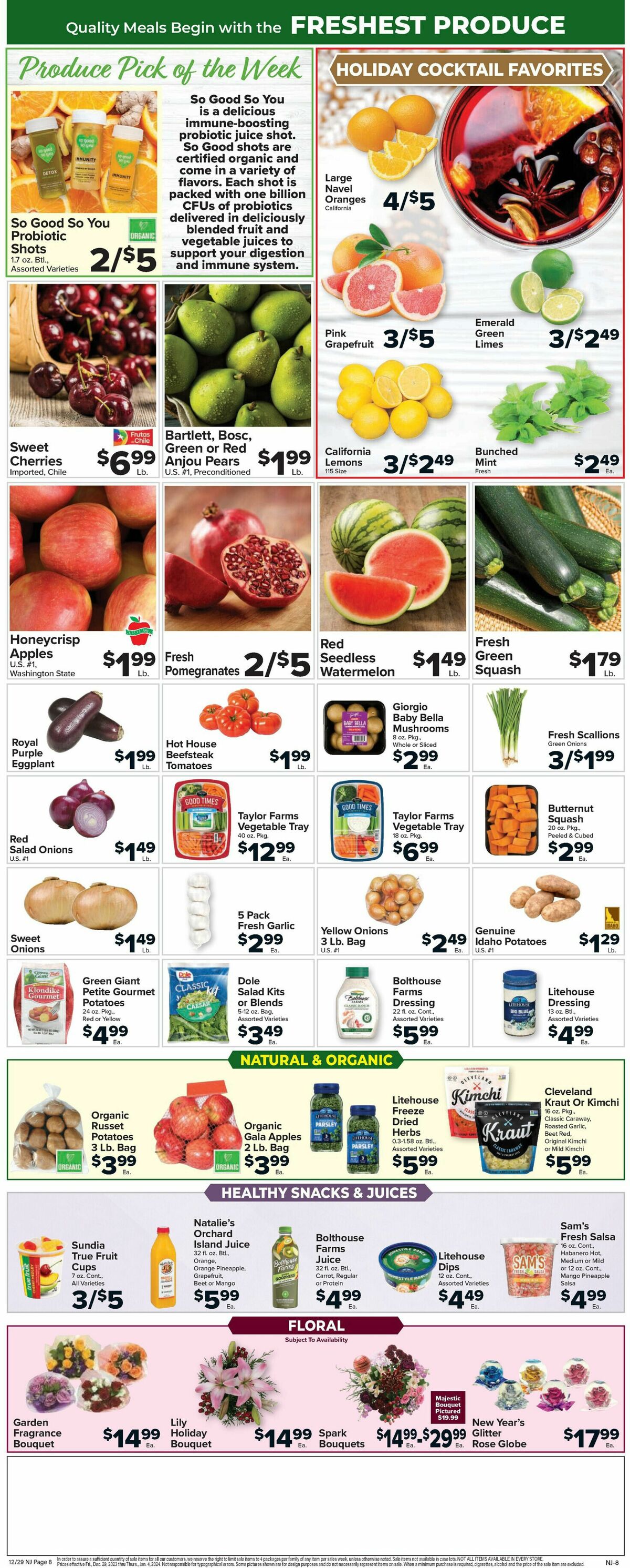 Food Town Weekly Ad from December 29