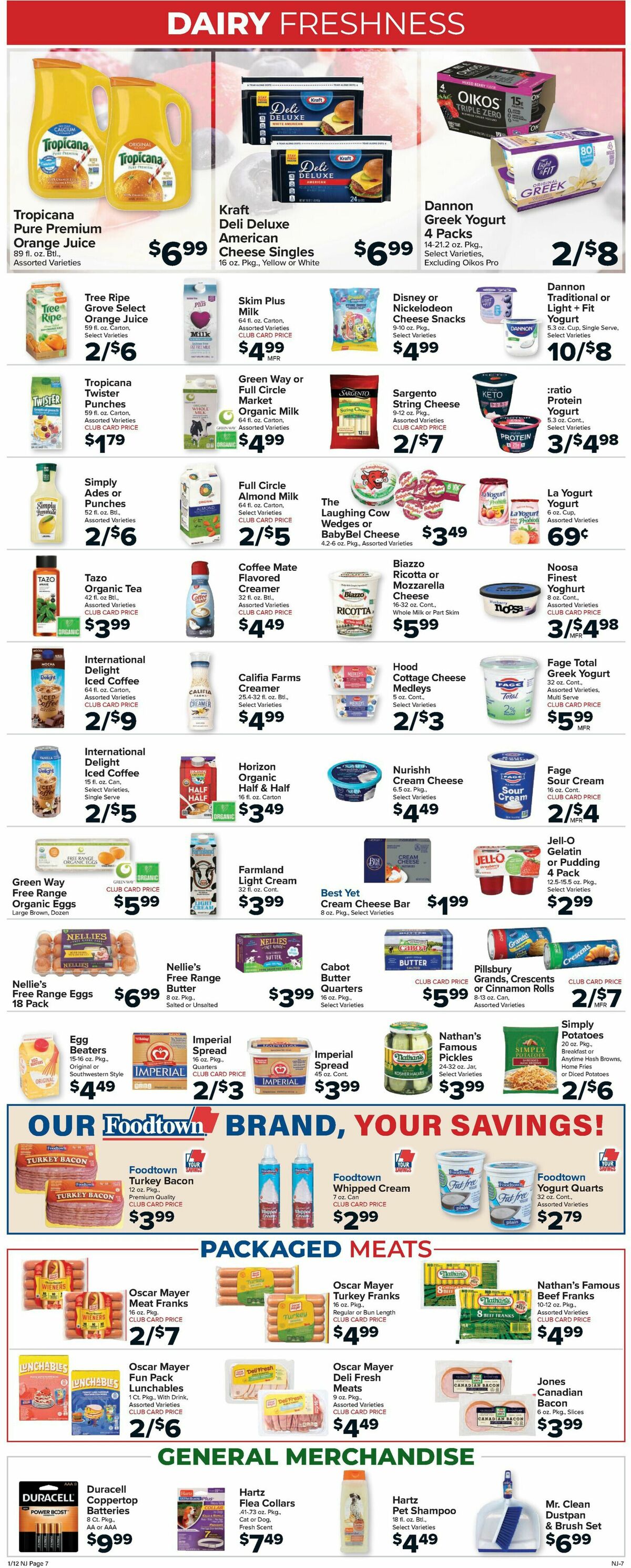 Food Town Weekly Ad from January 12