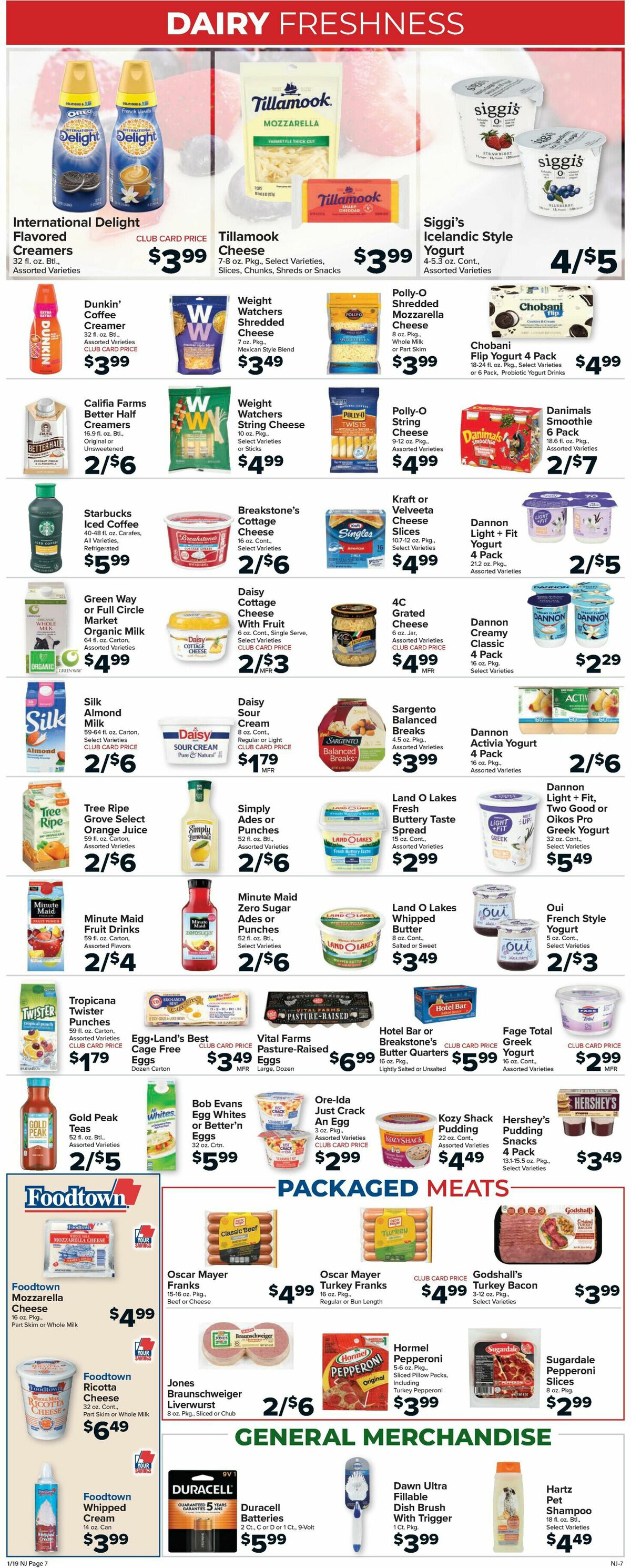 Food Town Weekly Ad from January 19