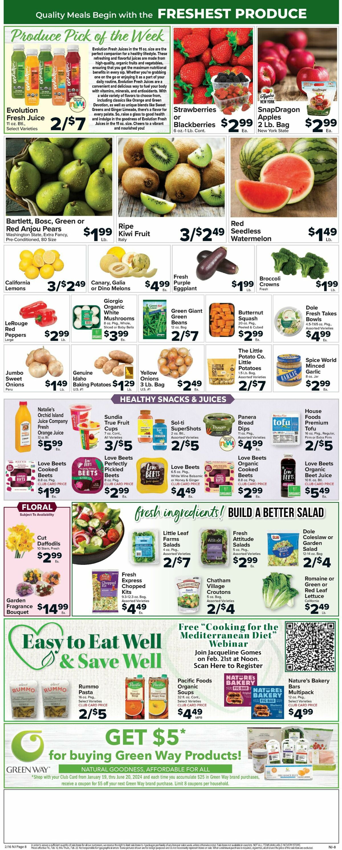 Food Town Weekly Ad from February 16