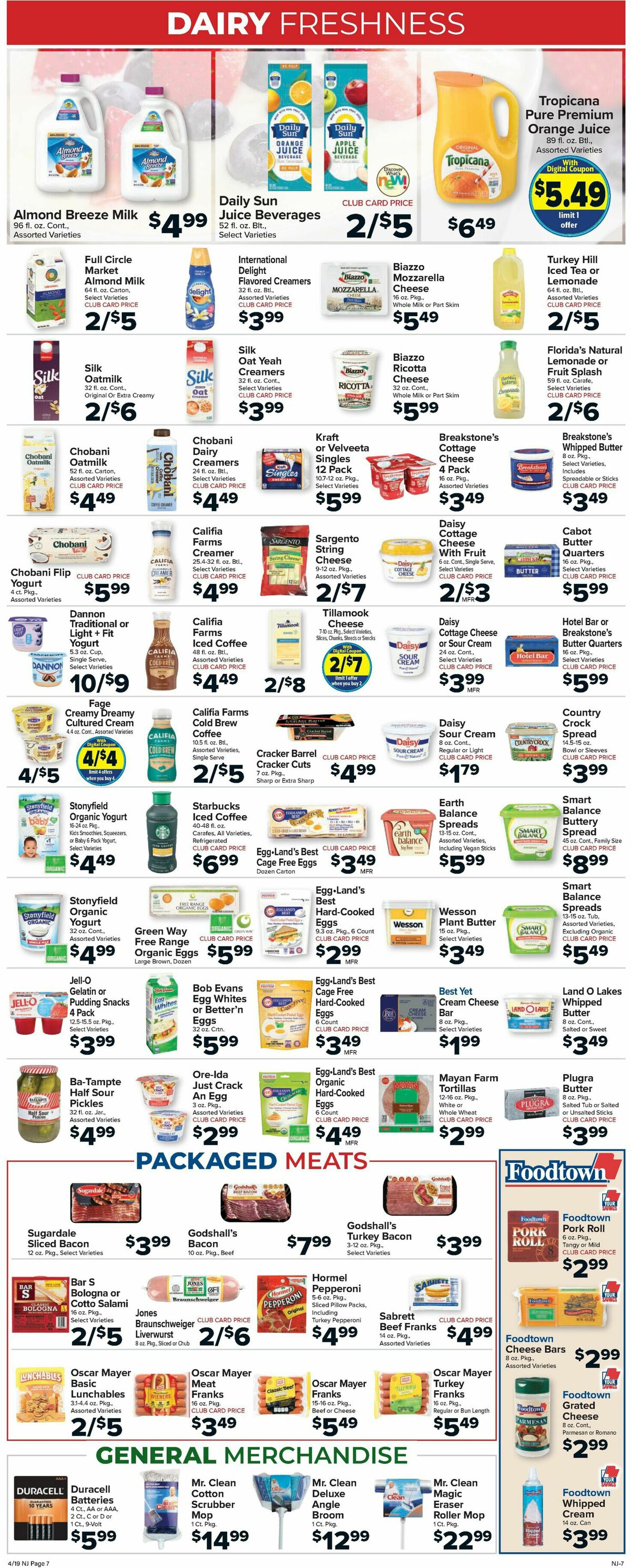 Food Town Weekly Ad from April 19