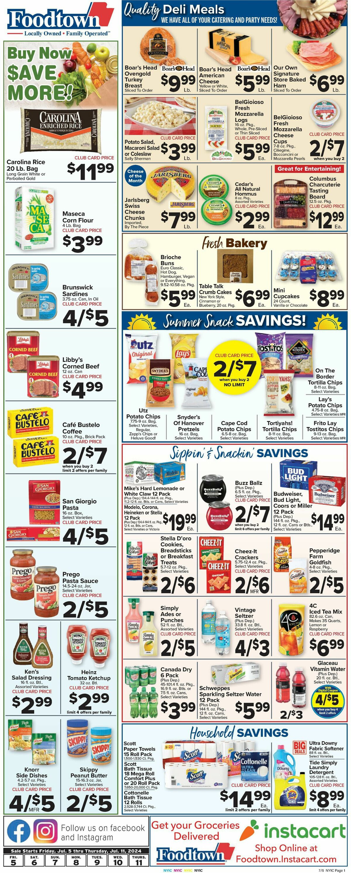 Food Town Weekly Ad from July 5