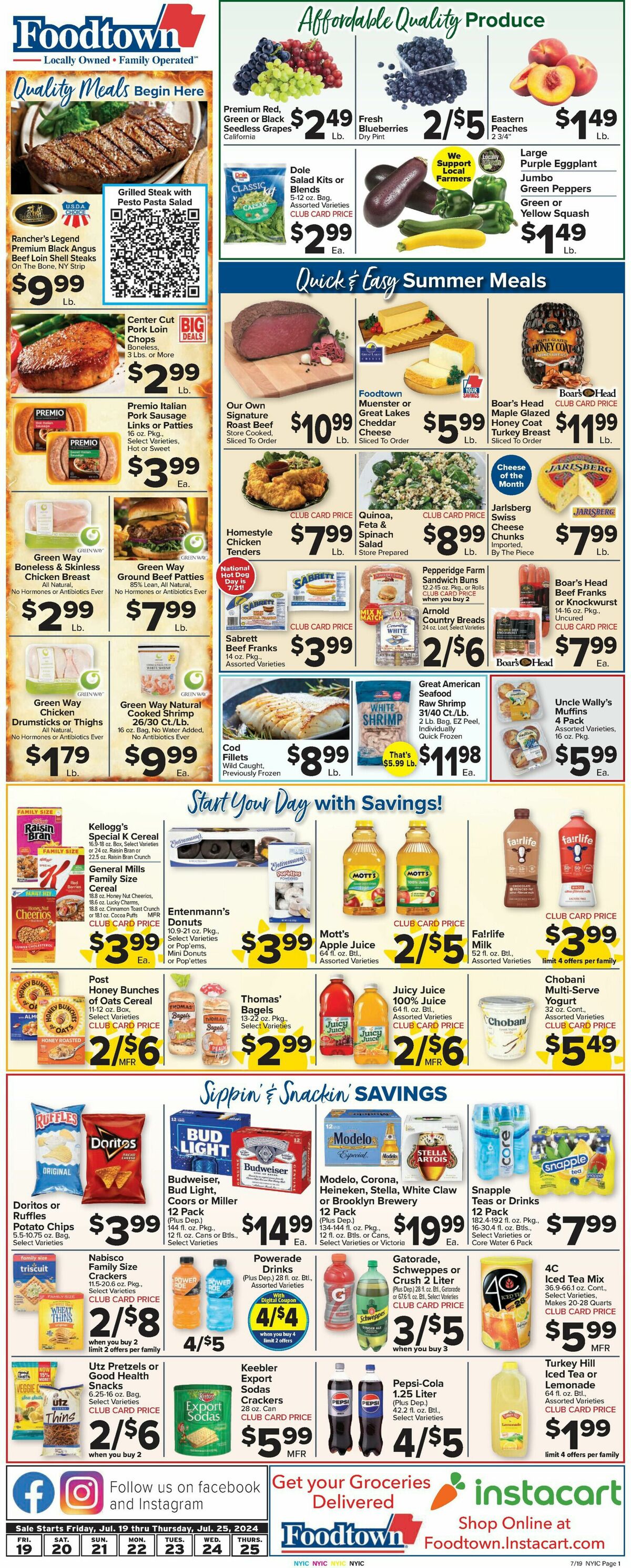 Food Town Weekly Ad from July 19