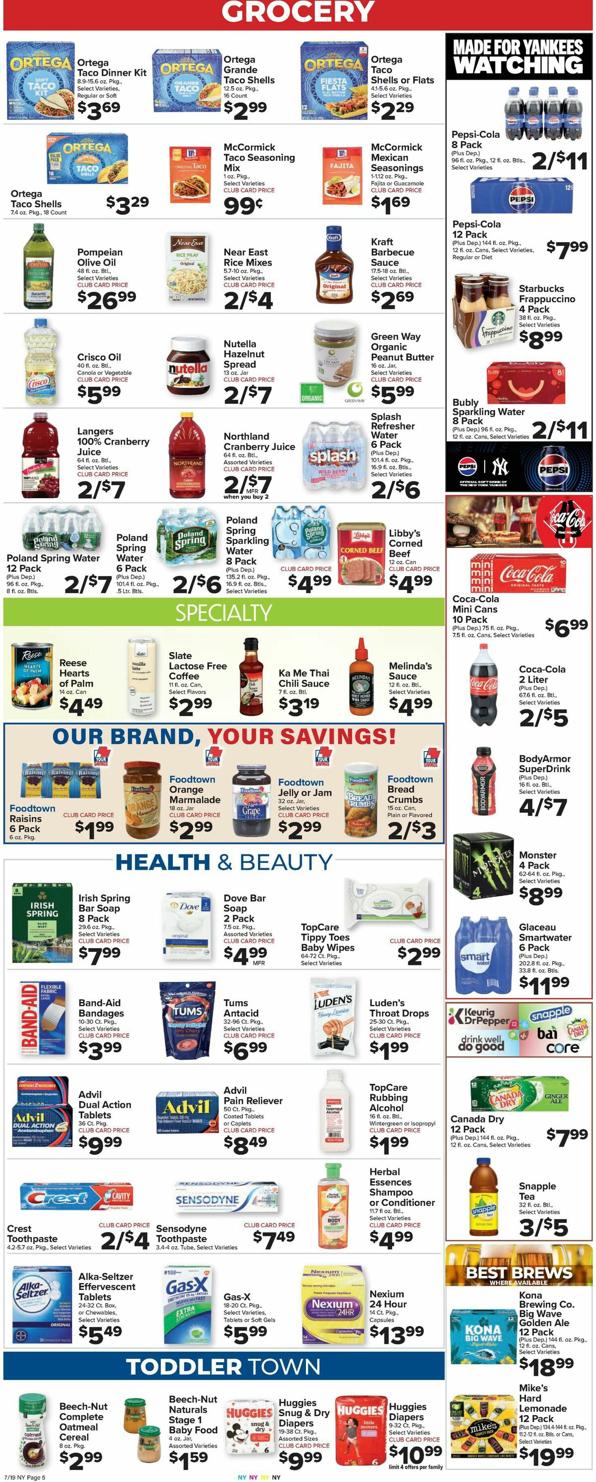 Food Town Weekly Ad from July 19