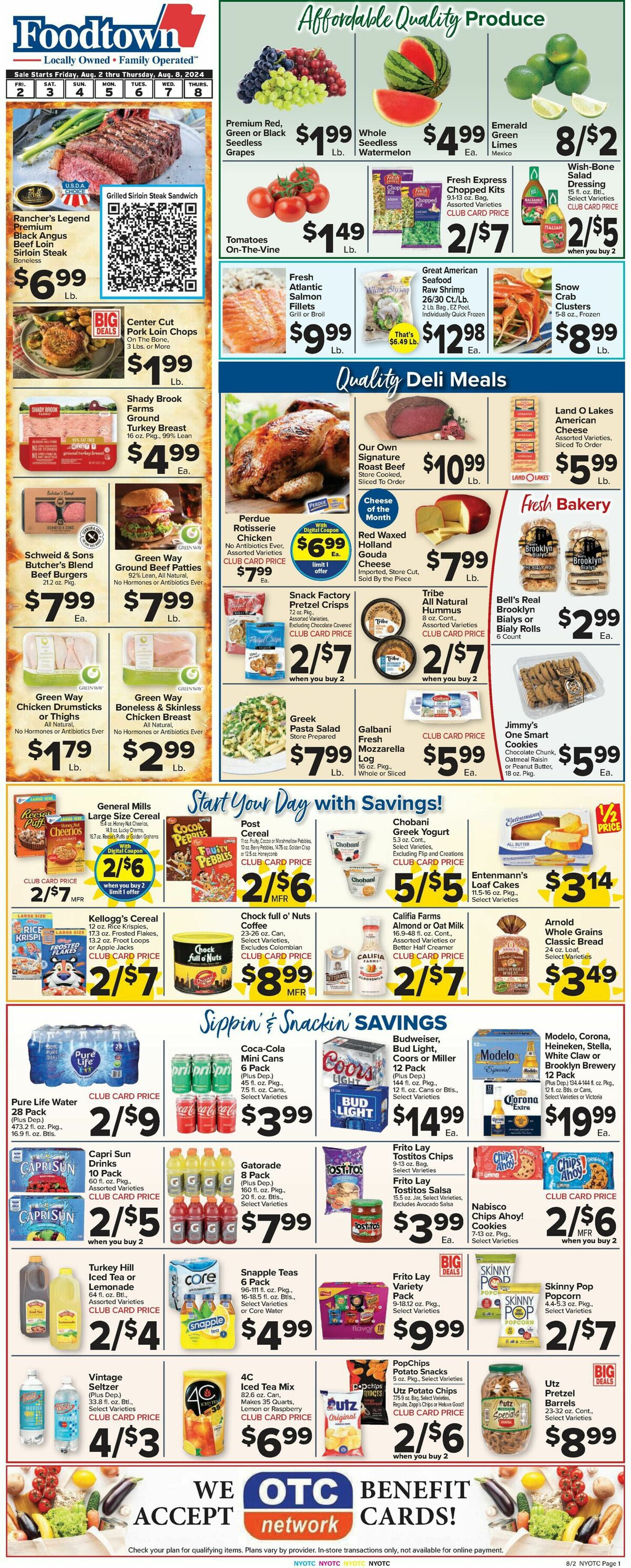 Food Town Weekly Ad from August 2