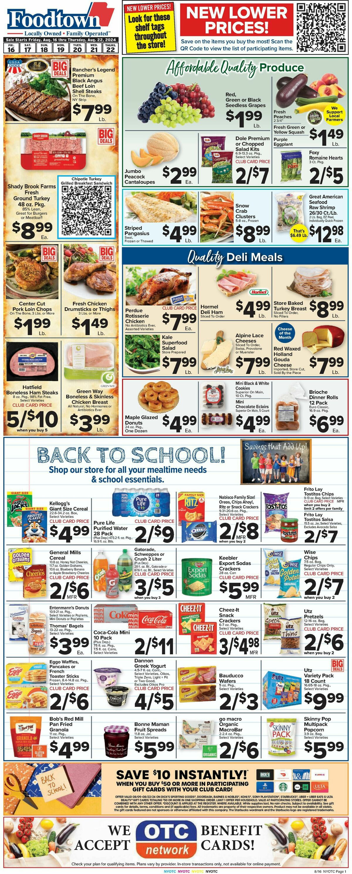 Food Town Weekly Ad from August 16