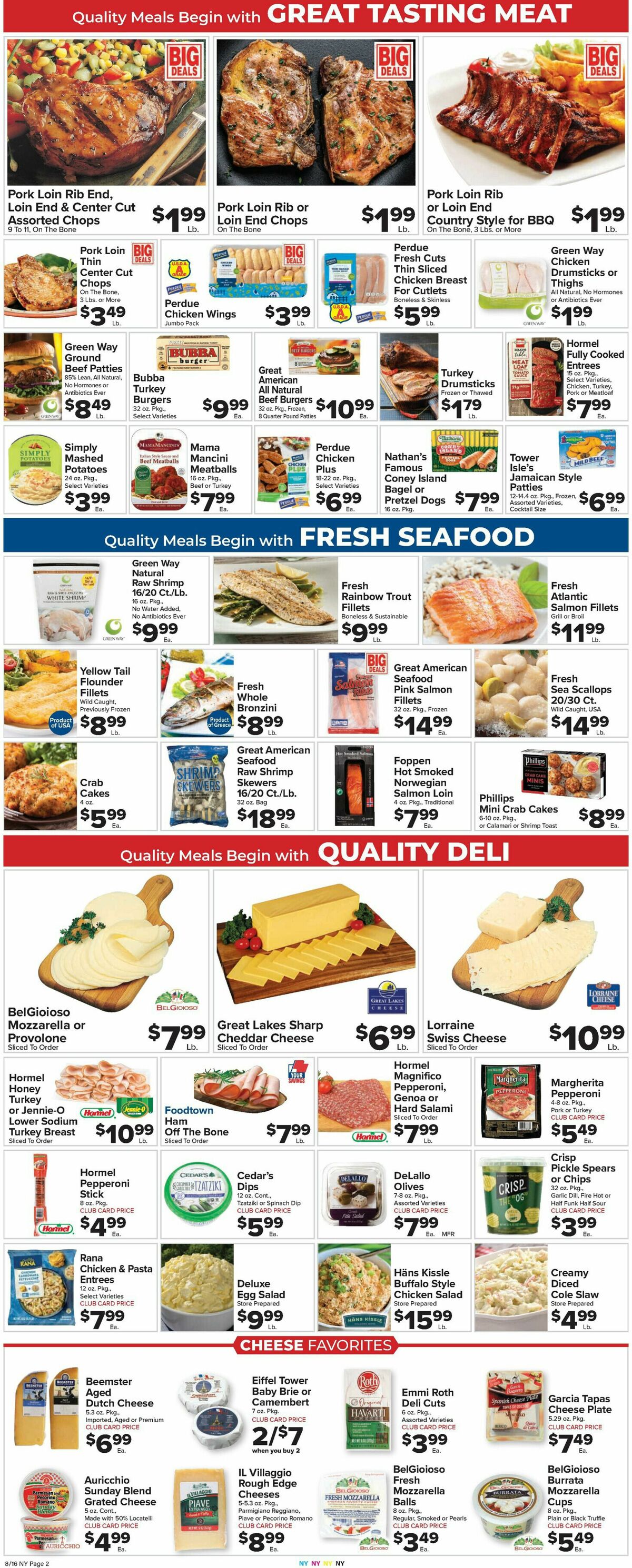 Food Town Weekly Ad from August 16