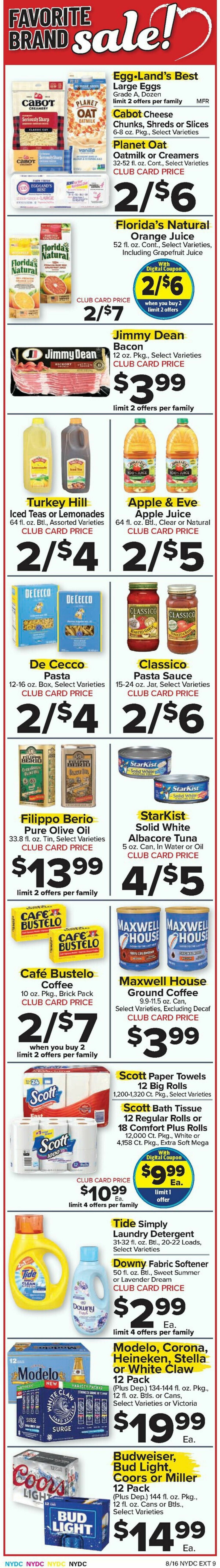 Food Town Weekly Ad from August 16