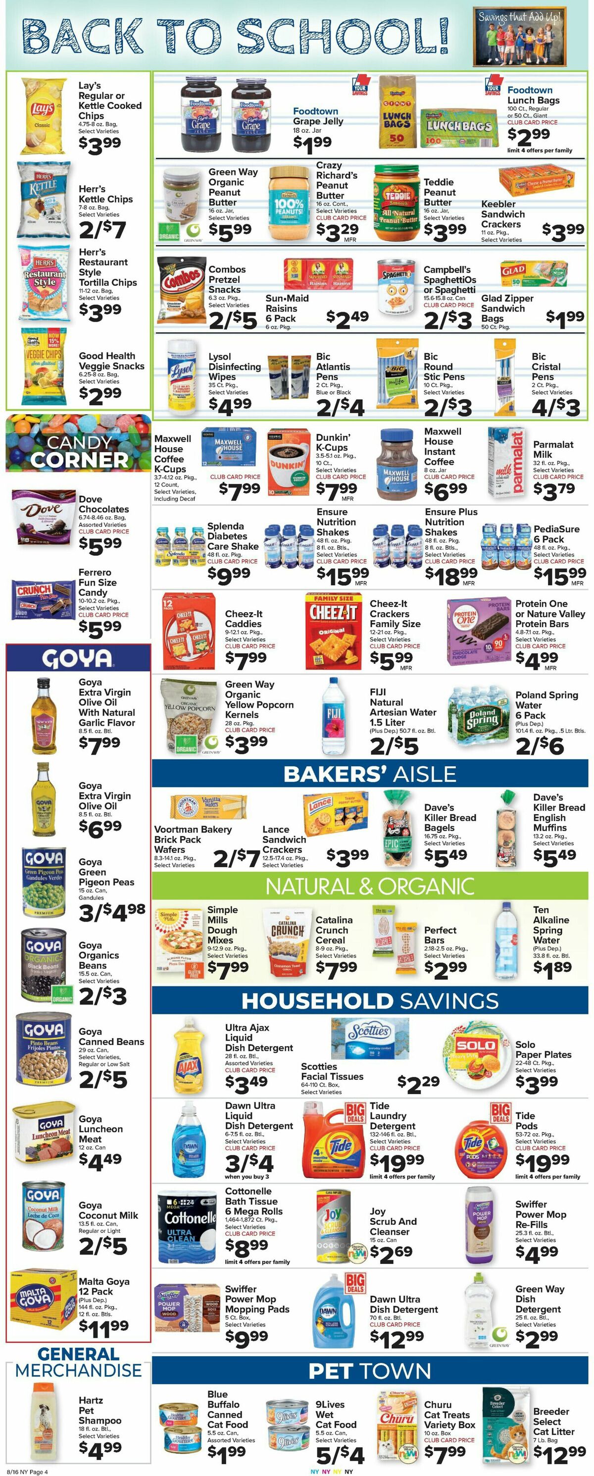 Food Town Weekly Ad from August 16