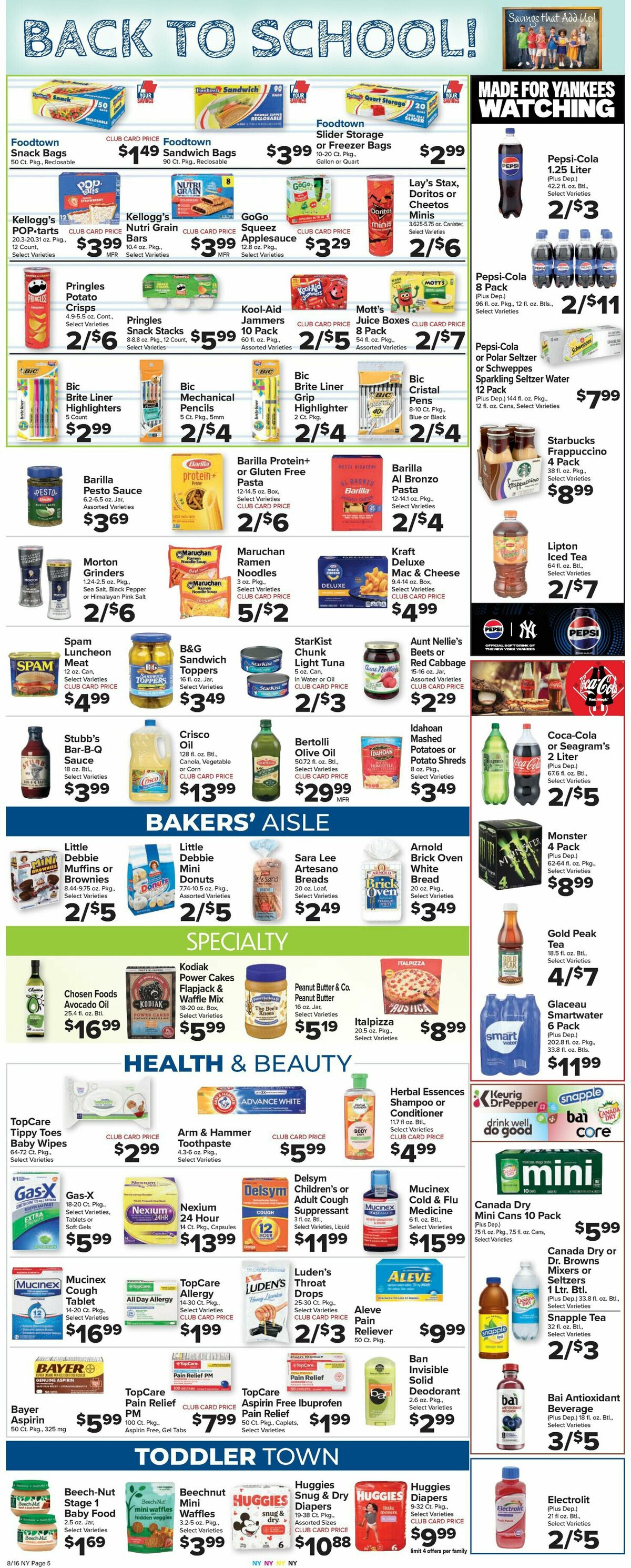 Food Town Weekly Ad from August 16