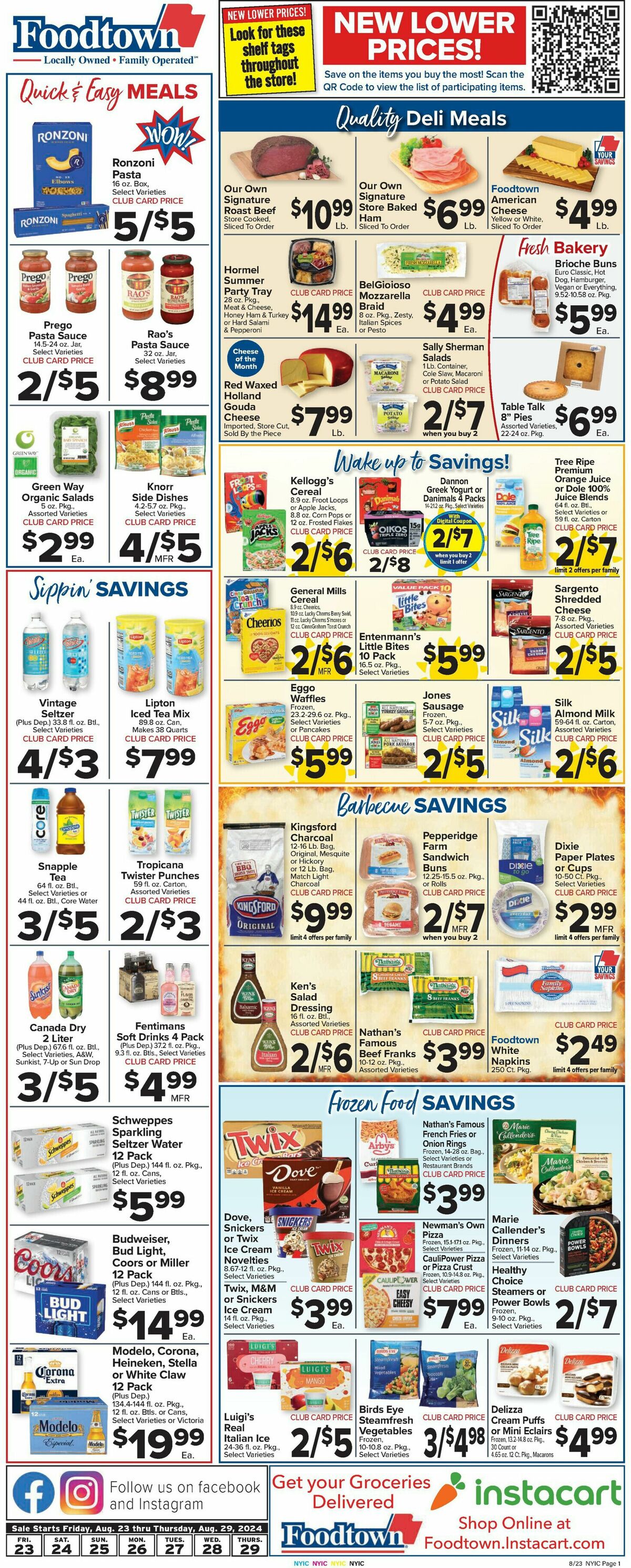 Food Town Weekly Ad from August 23