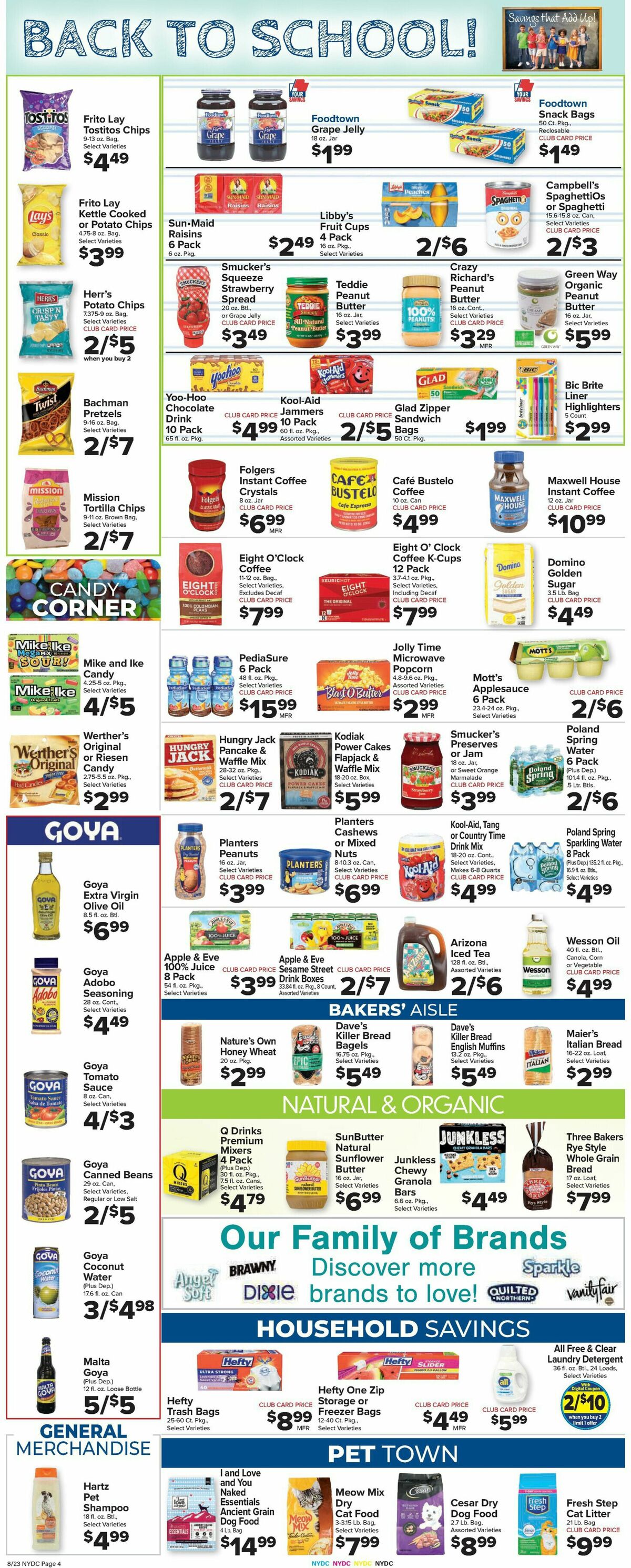 Food Town Weekly Ad from August 23