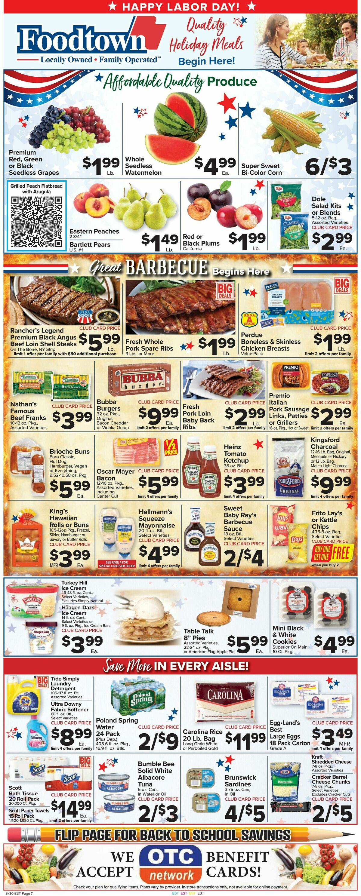 Food Town Weekly Ad from August 30