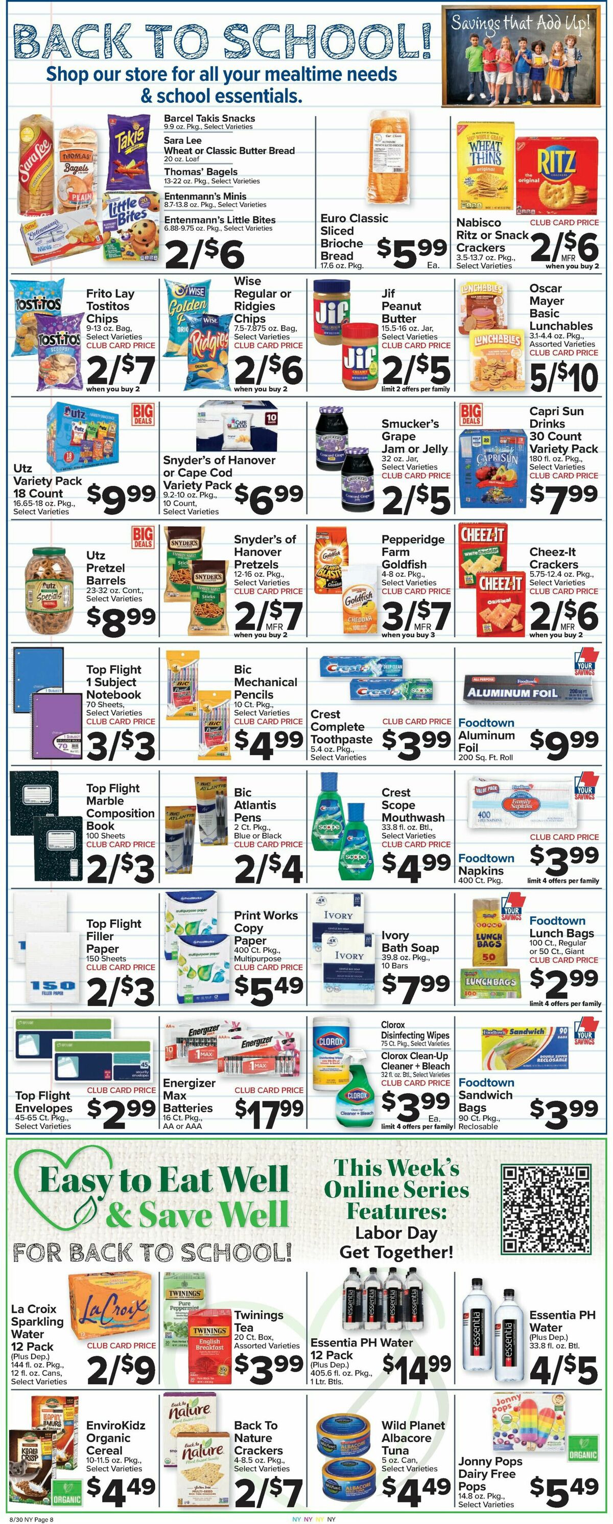 Food Town Weekly Ad from August 30