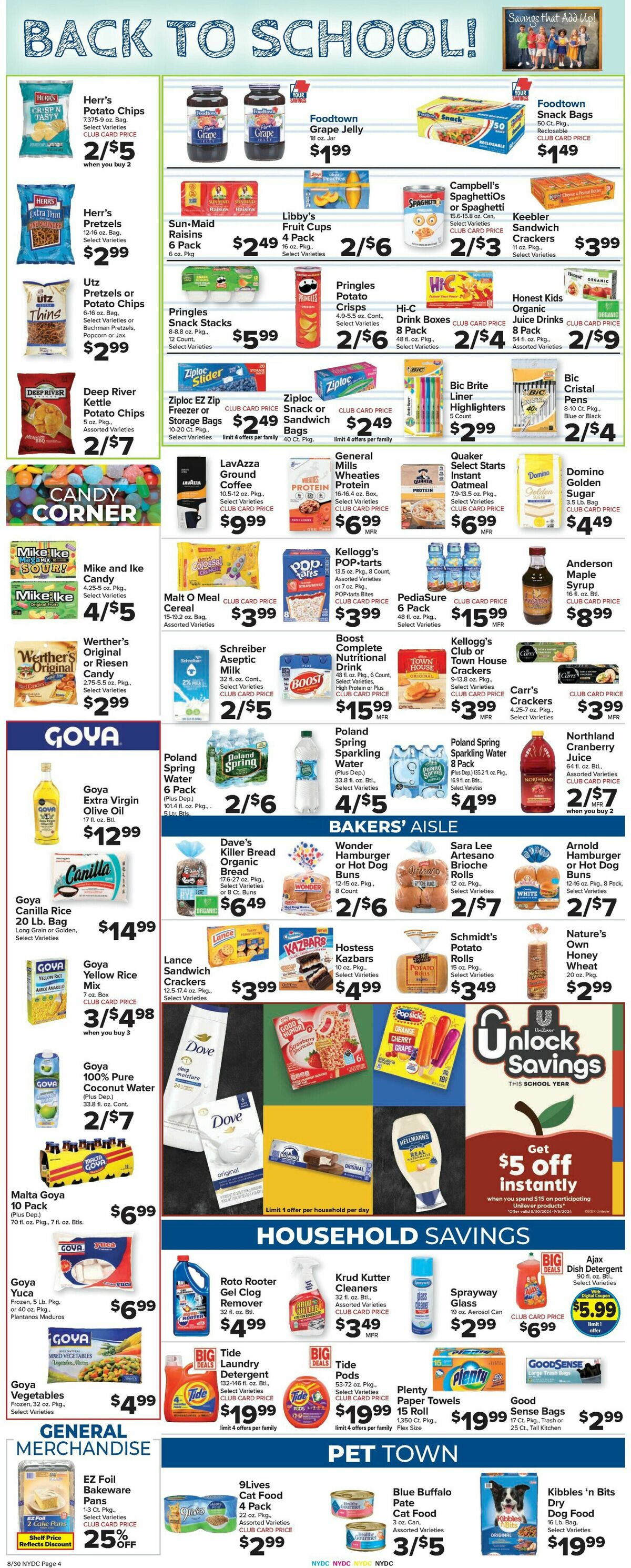 Food Town Weekly Ad from August 30