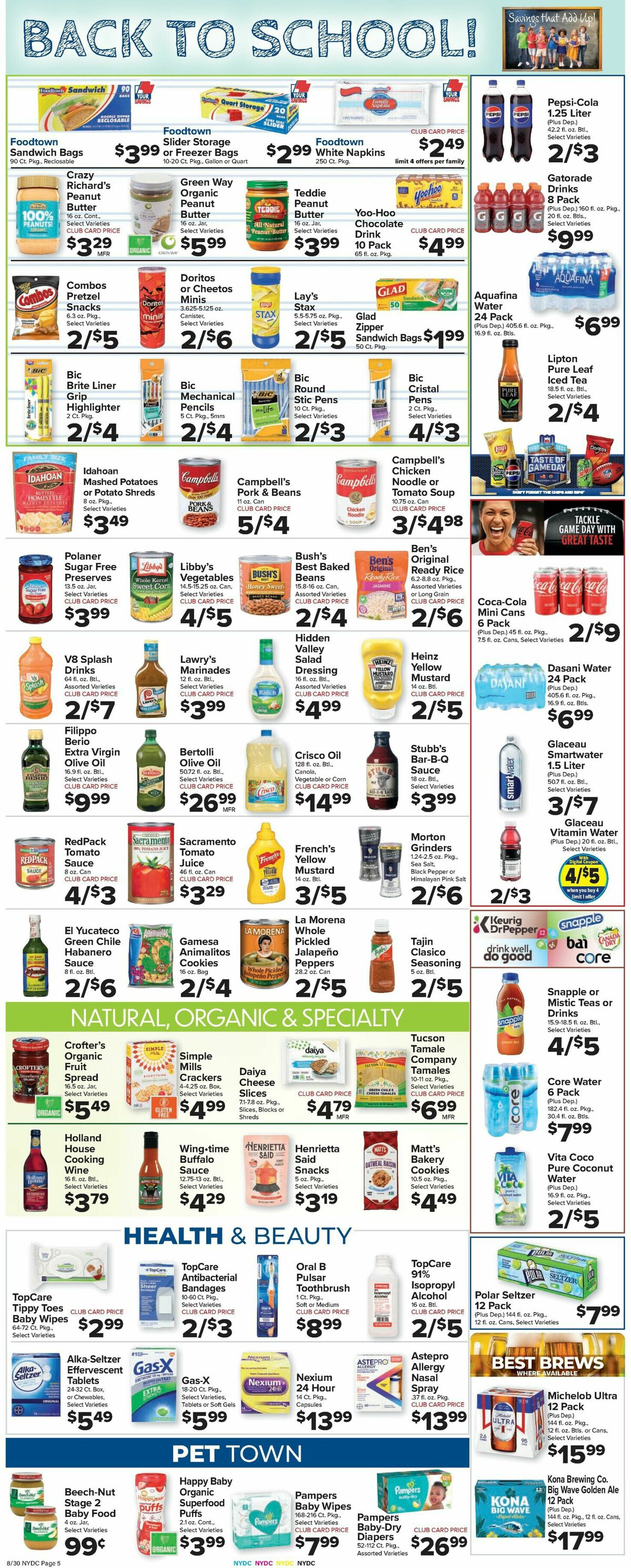 Food Town Weekly Ad from August 30