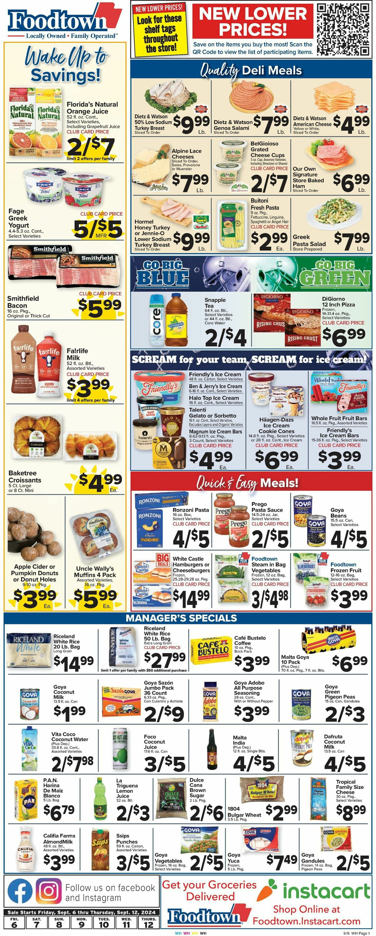 Food Town Weekly Ad from September 6