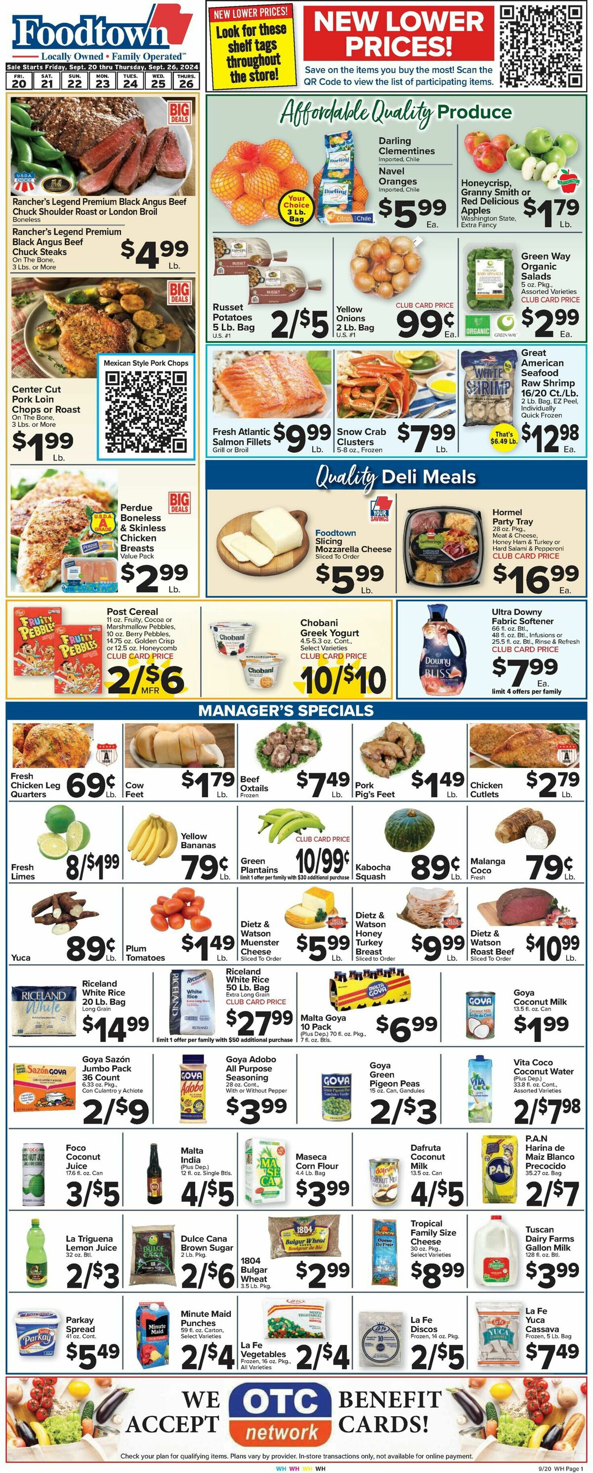 Food Town Weekly Ad from September 20