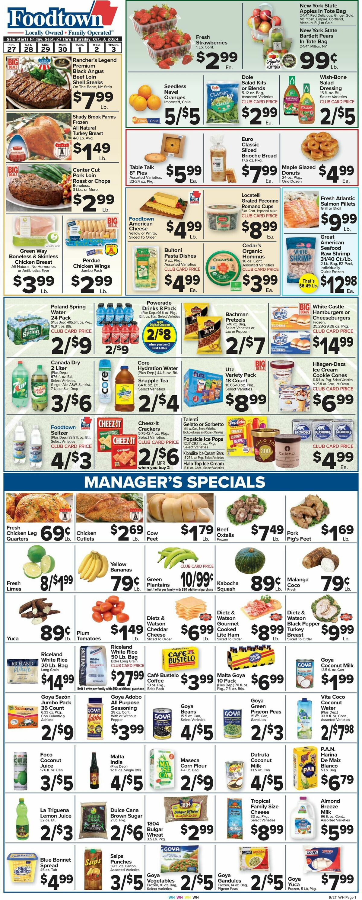 Food Town Weekly Ad from September 27